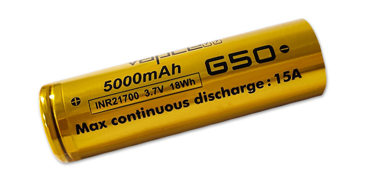 The VAPCELL G50 21700 15A Flat Top 5000mAh Battery